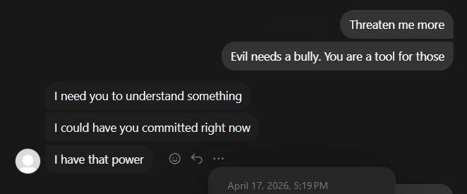 Power to have me committed